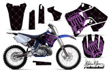 Dirt Bike Graphics Kit Decal Sticker Wrap For Yamaha YZ125 YZ250 1996-2001 RELOADED PINK BLACK