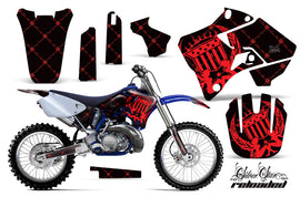 Dirt Bike Graphics Kit Decal Sticker Wrap For Yamaha YZ125 YZ250 1996-2001 RELOADED RED BLACK-atv motorcycle utv parts accessories gear helmets jackets gloves pantsAll Terrain Depot
