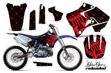 Dirt Bike Graphics Kit Decal Sticker Wrap For Yamaha YZ125 YZ250 1996-2001 RELOADED RED BLACK