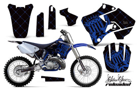 Dirt Bike Graphics Kit Decal Sticker Wrap For Yamaha YZ125 YZ250 1996-2001 RELOADED BLUE BLACK-atv motorcycle utv parts accessories gear helmets jackets gloves pantsAll Terrain Depot