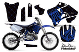 Dirt Bike Graphics Kit Decal Sticker Wrap For Yamaha YZ125 YZ250 1996-2001 RELOADED BLUE BLACK