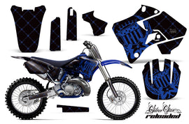 Graphics Kit Decal Sticker Wrap + # Plates For Yamaha YZ125 YZ250 1996-2001 RELOADED BLUE BLACK-atv motorcycle utv parts accessories gear helmets jackets gloves pantsAll Terrain Depot
