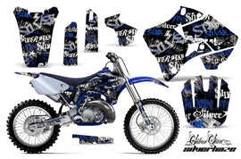 Dirt Bike Graphics Kit Decal Sticker Wrap For Yamaha YZ125 YZ250 1996-2001 SSSH BLUE BLACK-atv motorcycle utv parts accessories gear helmets jackets gloves pantsAll Terrain Depot