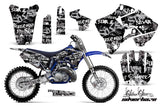 Graphics Kit Decal Sticker Wrap + # Plates For Yamaha YZ125 YZ250 1996-2001 SSSH WHITE BLACK