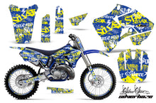 Load image into Gallery viewer, Graphics Kit Decal Sticker Wrap + # Plates For Yamaha YZ125 YZ250 1996-2001 SSSH YELLOW BLUE-atv motorcycle utv parts accessories gear helmets jackets gloves pantsAll Terrain Depot