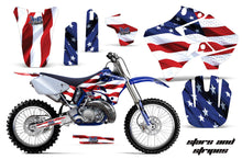 Load image into Gallery viewer, Dirt Bike Graphics Kit Decal Sticker Wrap For Yamaha YZ125 YZ250 1996-2001 USA FLAG-atv motorcycle utv parts accessories gear helmets jackets gloves pantsAll Terrain Depot