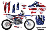 Dirt Bike Graphics Kit Decal Sticker Wrap For Yamaha YZ125 YZ250 1996-2001 USA FLAG