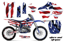 Load image into Gallery viewer, Graphics Kit Decal Sticker Wrap + # Plates For Yamaha YZ125 YZ250 1996-2001 USA FLAG-atv motorcycle utv parts accessories gear helmets jackets gloves pantsAll Terrain Depot