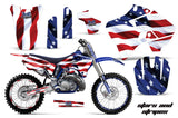 Graphics Kit Decal Sticker Wrap + # Plates For Yamaha YZ125 YZ250 1996-2001 USA FLAG