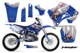 Dirt Bike Graphics Kit Decal Sticker Wrap For Yamaha YZ125 YZ250 1996-2001 TBOMBER BLUE