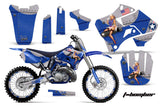 Graphics Kit Decal Sticker Wrap + # Plates For Yamaha YZ125 YZ250 1996-2001 TBOMBER BLUE
