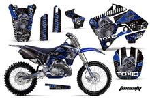 Load image into Gallery viewer, Graphics Kit Decal Sticker Wrap + # Plates For Yamaha YZ125 YZ250 1996-2001 TOXIC BLUE BLACK-atv motorcycle utv parts accessories gear helmets jackets gloves pantsAll Terrain Depot