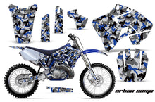 Load image into Gallery viewer, Dirt Bike Graphics Kit Decal Sticker Wrap For Yamaha YZ125 YZ250 1996-2001 URBAN CAMO BLUE-atv motorcycle utv parts accessories gear helmets jackets gloves pantsAll Terrain Depot