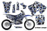 Graphics Kit Decal Sticker Wrap + # Plates For Yamaha YZ125 YZ250 1996-2001 URBAN BLUE