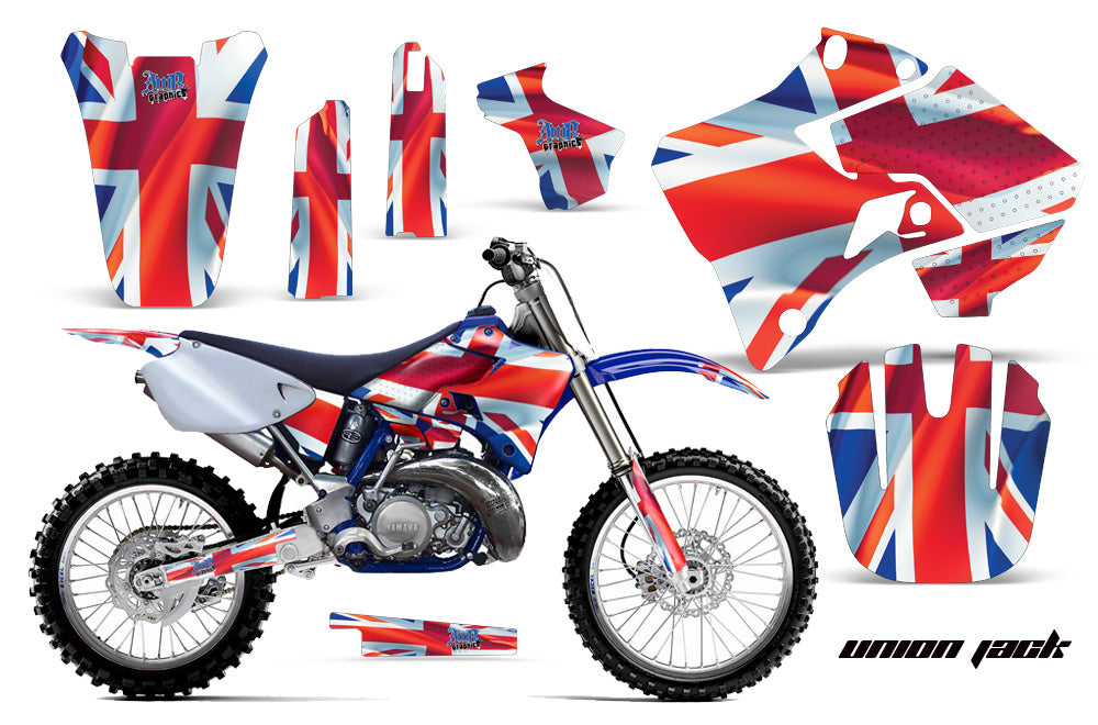 Dirt Bike Graphics Kit Decal Sticker Wrap For Yamaha YZ125 YZ250 1996-2001 UNION JACK-atv motorcycle utv parts accessories gear helmets jackets gloves pantsAll Terrain Depot