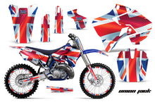 Load image into Gallery viewer, Graphics Kit Decal Sticker Wrap + # Plates For Yamaha YZ125 YZ250 1996-2001 UNION JACK-atv motorcycle utv parts accessories gear helmets jackets gloves pantsAll Terrain Depot