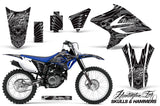 Dirt Bike Decal Graphics Kit Sticker Wrap For Yamaha TTR230 2005-2018 HISH SILVER