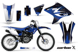 Dirt Bike Decal Graphics Kit Sticker Wrap For Yamaha TTR230 2005-2018 CARBONX BLUE
