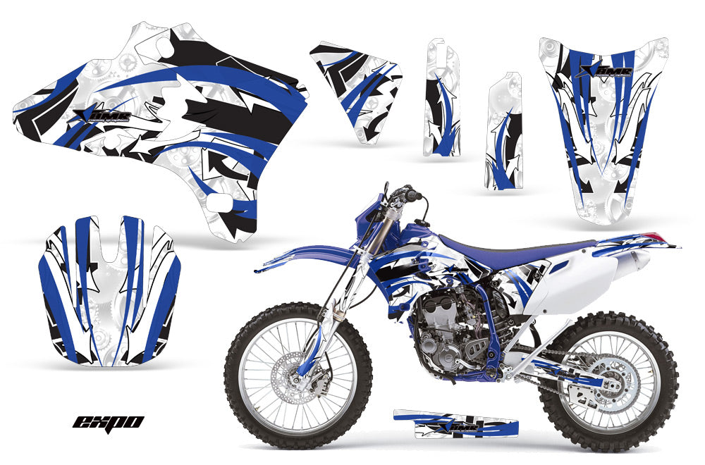 Dirt Bike Graphics Kit Decal Wrap For Yamaha YZ250F YZ450F 2003-2005 EXPO BLUE-atv motorcycle utv parts accessories gear helmets jackets gloves pantsAll Terrain Depot