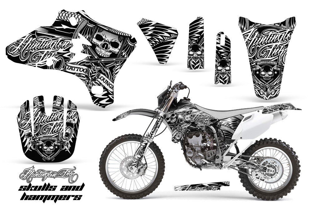 Dirt Bike Graphics Kit Decal Wrap For Yamaha WR250 WR450F 2005-2006 HISH WHITE-atv motorcycle utv parts accessories gear helmets jackets gloves pantsAll Terrain Depot