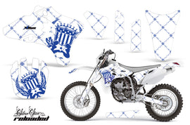 Dirt Bike Graphics Kit Decal Wrap For Yamaha YZ250F YZ450F 2003-2005 RELOADED BLUE WHITE-atv motorcycle utv parts accessories gear helmets jackets gloves pantsAll Terrain Depot