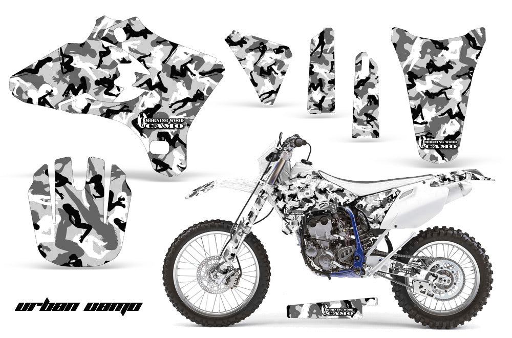 Dirt Bike Graphics Kit Decal Wrap For Yamaha YZ250F YZ450F 2003-2005 URBAN CAMO WHITE-atv motorcycle utv parts accessories gear helmets jackets gloves pantsAll Terrain Depot