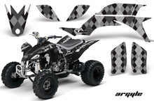 Load image into Gallery viewer, ATV Graphics Kit Quad Decal Sticker Wrap For Yamaha YFZ450 2004-2013 ARGYLE SILVER-atv motorcycle utv parts accessories gear helmets jackets gloves pantsAll Terrain Depot