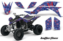Load image into Gallery viewer, ATV Graphics Kit Quad Decal Sticker Wrap For Yamaha YFZ450 2004-2013 BUTTERFLIES RED BLUE-atv motorcycle utv parts accessories gear helmets jackets gloves pantsAll Terrain Depot