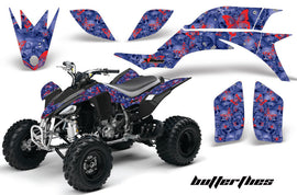 ATV Graphics Kit Quad Decal Sticker Wrap For Yamaha YFZ450 2004-2013 BUTTERFLIES RED BLUE-atv motorcycle utv parts accessories gear helmets jackets gloves pantsAll Terrain Depot