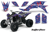 ATV Graphics Kit Quad Decal Sticker Wrap For Yamaha YFZ450 2004-2013 BUTTERFLIES RED BLUE