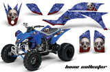 ATV Graphics Kit Quad Decal Sticker Wrap For Yamaha YFZ450 2004-2013 BONES BLUE