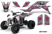 Load image into Gallery viewer, ATV Graphics Kit Quad Decal Sticker Wrap For Yamaha YFZ450 2004-2013 BRITTANY PINK WHITE-atv motorcycle utv parts accessories gear helmets jackets gloves pantsAll Terrain Depot