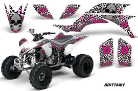 ATV Graphics Kit Quad Decal Sticker Wrap For Yamaha YFZ450 2004-2013 BRITTANY PINK WHITE-atv motorcycle utv parts accessories gear helmets jackets gloves pantsAll Terrain Depot