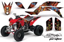 Load image into Gallery viewer, ATV Graphics Kit Quad Decal Sticker Wrap For Yamaha YFZ450 2004-2013 EDHP RED-atv motorcycle utv parts accessories gear helmets jackets gloves pantsAll Terrain Depot