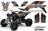 ATV Graphics Kit Quad Decal Sticker Wrap For Yamaha YFZ450 2004-2013 EDHP WHITE