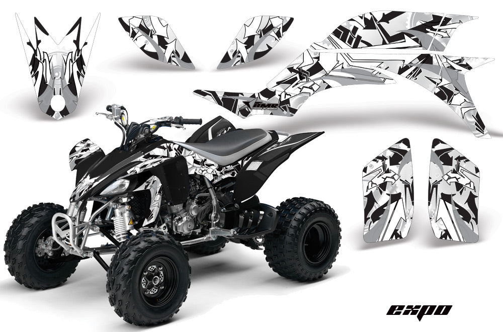 ATV Graphics Kit Quad Decal Sticker Wrap For Yamaha YFZ450 2004-2013 EXPO SILVER-atv motorcycle utv parts accessories gear helmets jackets gloves pantsAll Terrain Depot