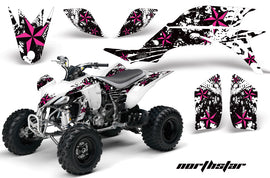 ATV Graphics Kit Quad Decal Sticker Wrap For Yamaha YFZ450 2004-2013 NORTHSTAR PINK WHITE-atv motorcycle utv parts accessories gear helmets jackets gloves pantsAll Terrain Depot