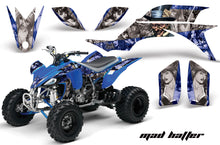 Load image into Gallery viewer, ATV Graphics Kit Quad Decal Sticker Wrap For Yamaha YFZ450 2004-2013 HATTER SILVER BLUE-atv motorcycle utv parts accessories gear helmets jackets gloves pantsAll Terrain Depot