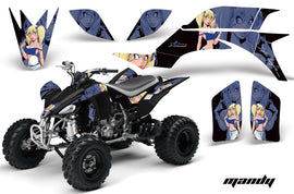 ATV Graphics Kit Quad Decal Sticker Wrap For Yamaha YFZ450 2004-2013 MANDY BLUE BLACK-atv motorcycle utv parts accessories gear helmets jackets gloves pantsAll Terrain Depot