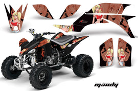 ATV Graphics Kit Quad Decal Sticker Wrap For Yamaha YFZ450 2004-2013 MANDY RED BLACK-atv motorcycle utv parts accessories gear helmets jackets gloves pantsAll Terrain Depot