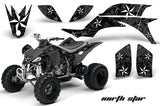 ATV Graphics Kit Quad Decal Sticker Wrap For Yamaha YFZ450 2004-2013 NORTHSTAR BLACK