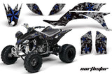 ATV Graphics Kit Quad Decal Sticker Wrap For Yamaha YFZ450 2004-2013 NORTHSTAR BLUE SILVER