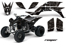 Load image into Gallery viewer, ATV Graphics Kit Quad Decal Sticker Wrap For Yamaha YFZ450 2004-2013 REAPER BLACK-atv motorcycle utv parts accessories gear helmets jackets gloves pantsAll Terrain Depot