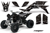 ATV Graphics Kit Quad Decal Sticker Wrap For Yamaha YFZ450 2004-2013 REAPER BLACK