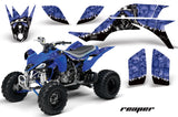 ATV Graphics Kit Quad Decal Sticker Wrap For Yamaha YFZ450 2004-2013 REAPER BLUE