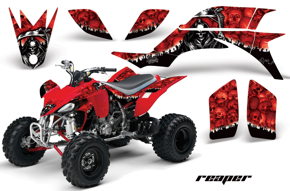 ATV Graphics Kit Quad Decal Sticker Wrap For Yamaha YFZ450 2004-2013 REAPER RED-atv motorcycle utv parts accessories gear helmets jackets gloves pantsAll Terrain Depot