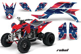 ATV Graphics Kit Quad Decal Sticker Wrap For Yamaha YFZ450 2004-2013 REBEL