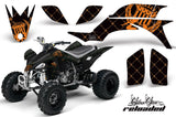 ATV Graphics Kit Quad Decal Sticker Wrap For Yamaha YFZ450 2004-2013 RELOADED ORANGE BLACK