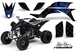 ATV Graphics Kit Quad Decal Sticker Wrap For Yamaha YFZ450 2004-2013 RELOADED BLUE BLACK-atv motorcycle utv parts accessories gear helmets jackets gloves pantsAll Terrain Depot