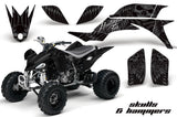 ATV Graphics Kit Quad Decal Sticker Wrap For Yamaha YFZ450 2004-2013 HISH SILVER